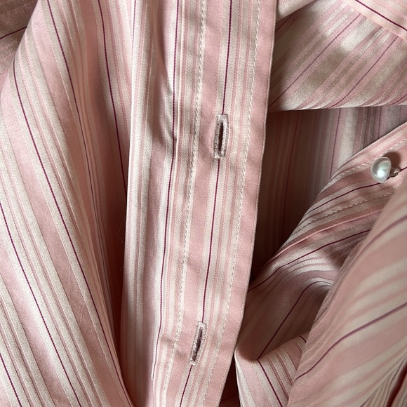 Banana Republic Pink Striped Blouse - Picture 9 of 9